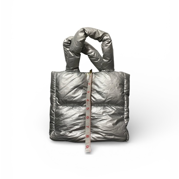 Urban Outfitters Silver Millie Puffy Mini Tote Crossbody Bag - Picture 4 of 5